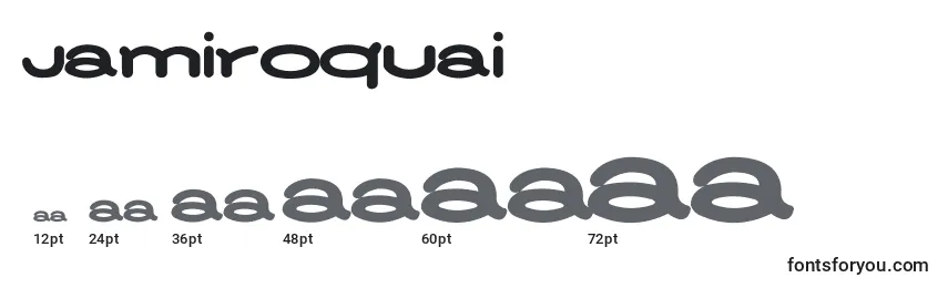 Jamiroquai Font Sizes