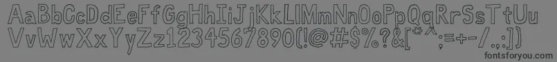 FatFree Font – Black Fonts on Gray Background