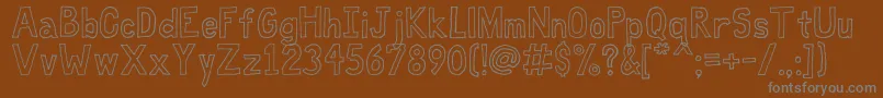 Шрифт FatFree – серые шрифты на коричневом фоне