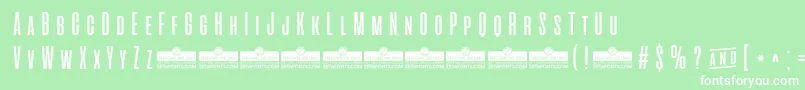 AlienscowsTrial Font – White Fonts on Green Background