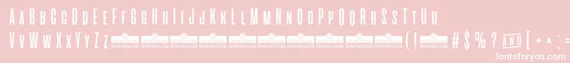 AlienscowsTrial Font – White Fonts on Pink Background