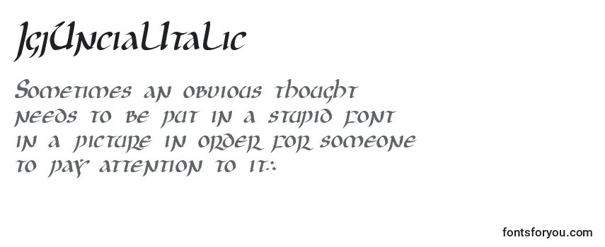 JgjUncialItalic Font