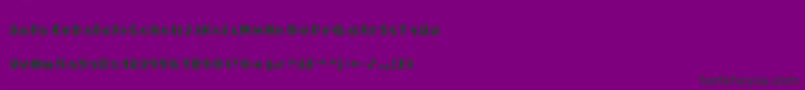 Fonte Crackers – fontes pretas em um fundo violeta