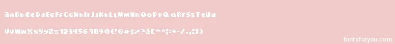 フォントCrackers – ピンクの背景に白い文字