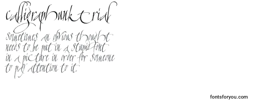 CalligraphunkTrial Font