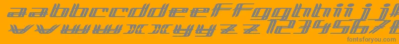 Weitere Informationen zur LewinskyRegular-Schriftart LewinskyRegular-Schriftart – Graue Schriften auf orangefarbenem Hintergrund
