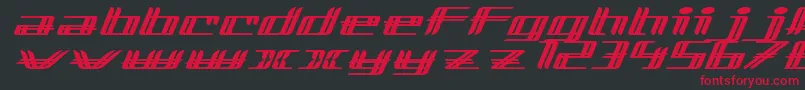 LewinskyRegular Font – Red Fonts on Black Background