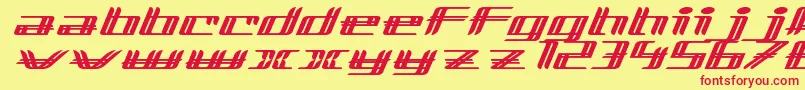 Шрифт LewinskyRegular – красные шрифты на жёлтом фоне