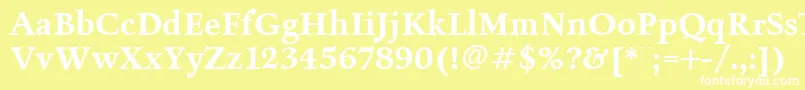 FiguralBoldPlain Font – White Fonts on Yellow Background