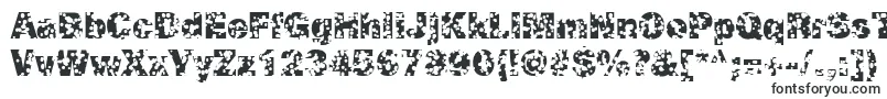 Шрифт SwissCheeseRegular – рельефные шрифты