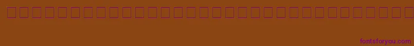 Шрифт EricContour – фиолетовые шрифты на коричневом фоне