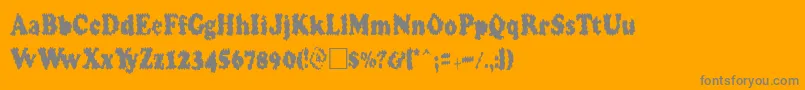 Toomuchcoffee Font – Gray Fonts on Orange Background