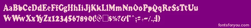 Toomuchcoffee Font – Pink Fonts on Purple Background