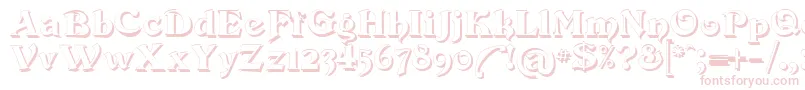 Devinne Swash Shadow Font – Pink Fonts on White Background