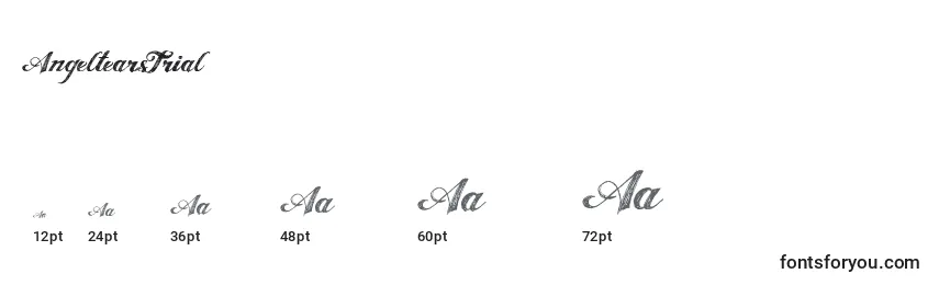 AngeltearsTrial Font Sizes