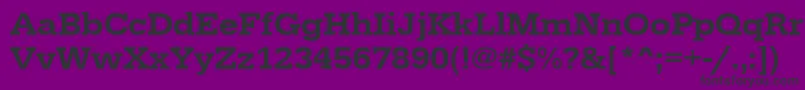 Urwegyptiennetmedwid Font – Black Fonts on Purple Background