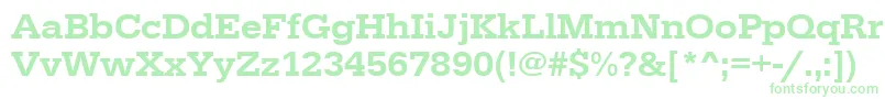 Urwegyptiennetmedwid-Schriftart – Grüne Schriften