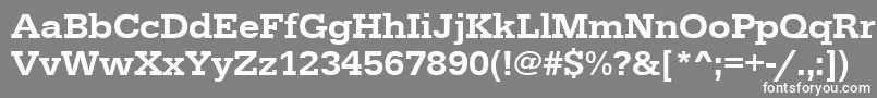 Urwegyptiennetmedwid Font – White Fonts on Gray Background