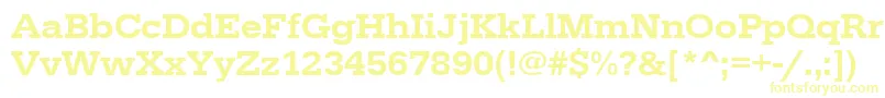 Urwegyptiennetmedwid-Schriftart – Gelbe Schriften