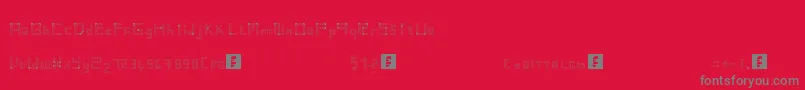 Vintsis Font – Gray Fonts on Red Background
