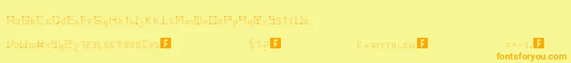 Vintsis Font – Orange Fonts on Yellow Background