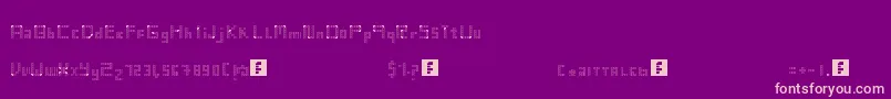 Vintsis Font – Pink Fonts on Purple Background