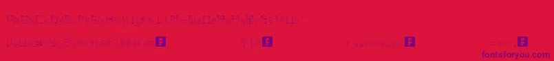 Vintsis Font – Purple Fonts on Red Background