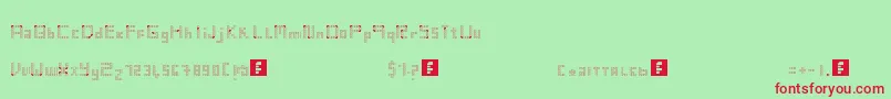 Vintsis Font – Red Fonts on Green Background