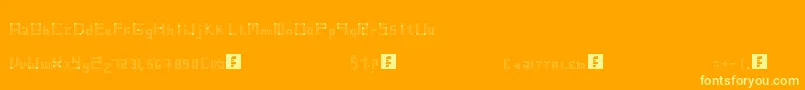 Vintsis Font – Yellow Fonts on Orange Background