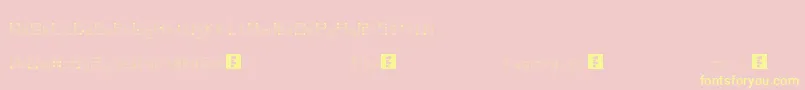 Vintsis Font – Yellow Fonts on Pink Background