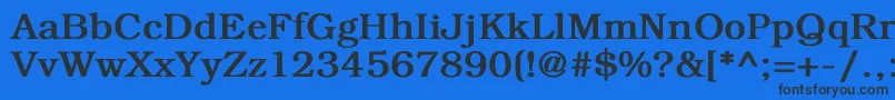 BookmanBold Font – Black Fonts on Blue Background