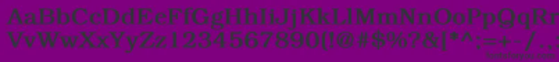 BookmanBold Font – Black Fonts on Purple Background