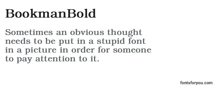 BookmanBold Font