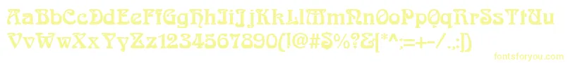 AndreianRegular-fontti – keltaiset fontit