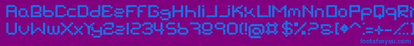 フォントBnSuckMyBalls – 紫色の背景に青い文字
