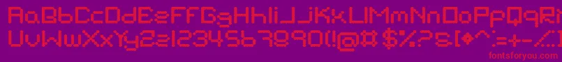 フォントBnSuckMyBalls – 紫の背景に赤い文字