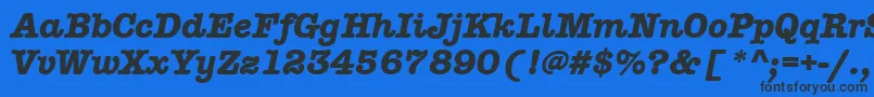 Fonte AmtypewriteritcttРџРѕР»СѓР¶РёСЂРЅС‹Р№РљСѓСЂСЃРёРІ – fontes pretas em um fundo azul