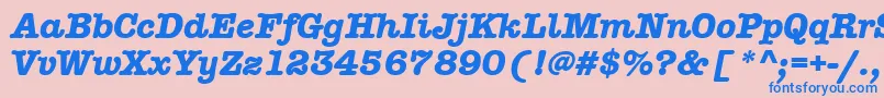 AmtypewriteritcttРџРѕР»СѓР¶РёСЂРЅС‹Р№РљСѓСЂСЃРёРІ Font – Blue Fonts on Pink Background