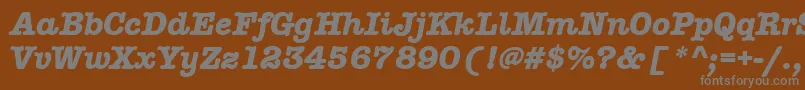 AmtypewriteritcttРџРѕР»СѓР¶РёСЂРЅС‹Р№РљСѓСЂСЃРёРІ Font – Gray Fonts on Brown Background