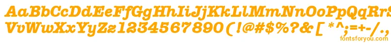 AmtypewriteritcttРџРѕР»СѓР¶РёСЂРЅС‹Р№РљСѓСЂСЃРёРІ Font – Orange Fonts on White Background