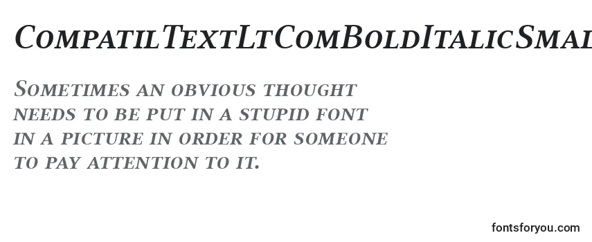 CompatilTextLtComBoldItalicSmallCaps Font