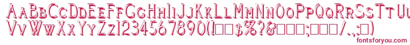 CleaversJuveniaShadowed Font – Red Fonts