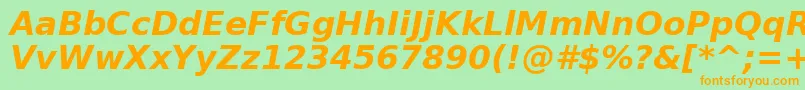 Подробнее о шрифте BitstreamVeraSansBoldOblique Шрифт BitstreamVeraSansBoldOblique – оранжевые шрифты на зелёном фоне
