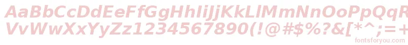 BitstreamVeraSansBoldOblique Font – Pink Fonts