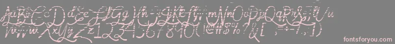 MfGradientGoddess-Schriftart – Rosa Schriften auf grauem Hintergrund