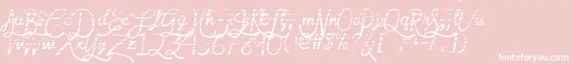 フォントMfGradientGoddess – ピンクの背景に白い文字