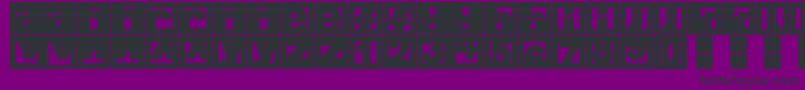 FragmentcapsCross Font – Black Fonts on Purple Background
