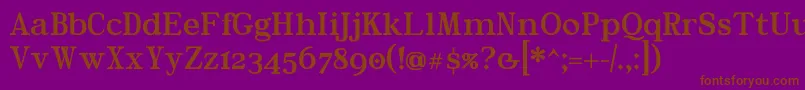 En savoir plus sur la police RiverAvenue Police RiverAvenue – polices brunes sur fond violet