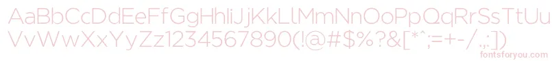 Regencielight Font – Pink Fonts on White Background