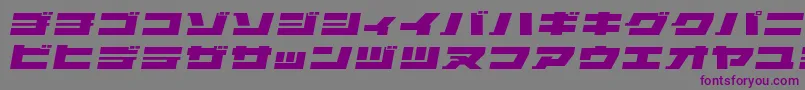 ElephantKOblique-Schriftart – Violette Schriften auf grauem Hintergrund